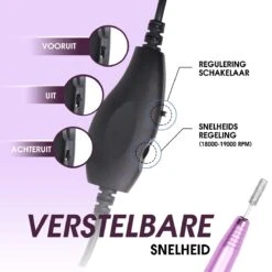 Merkloos La Liva Elektrische Nagelvijl - Nagelfrees - Inclusief Extra Schuurrolletjes Keramisch Bitje En Nagelborstel - Manicure Set - Gellak -Glam Make-up Verkoop 1200x1200 657