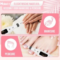 Nolad® Elektrische Nagelvijl - Nagelvijlen - Nagelaccessoires - Wit 12 Nolad® Elektrische Nagelvijl - Nagelvijlen - Nagelaccessoires - Wit -Glam Make-up Verkoop 1200x1200 690