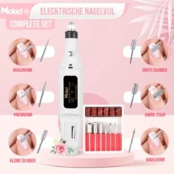 Nolad® Elektrische Nagelvijl - Nagelvijlen - Nagelaccessoires - Wit 13 Nolad® Elektrische Nagelvijl - Nagelvijlen - Nagelaccessoires - Wit -Glam Make-up Verkoop 1200x1200 691