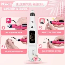 Nolad® Elektrische Nagelvijl - Nagelvijlen - Nagelaccessoires - Wit 19 Nolad® Elektrische Nagelvijl - Nagelvijlen - Nagelaccessoires - Wit -Glam Make-up Verkoop 1200x1200 696