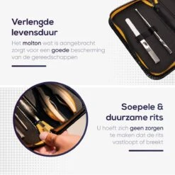 Skeraxo® Professionele Pedicureset Nageltang Kalknagel - Met Nagelvijl & Vuil Verwijderaar - Nagelschaar Voor Harde Teennagels – Nagelknipper Ingegroeide Teennagel - Inclusief Teennagel Correctors -Glam Make-up Verkoop 1200x1200 7