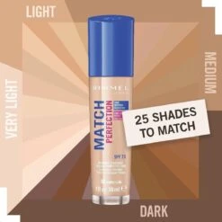 Rimmel London Match Perfection Foundation 090 Porcelain 14 Rimmel London Match Perfection Foundation 090 Porcelain -Glam Make-up Verkoop 1200x1200 758