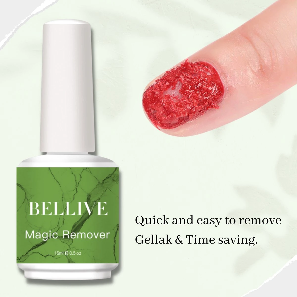 Merkloos Magic Soak Off Nailpolish Remover - Gellak Remover - Gellak Cleaner - Gellak Verwijderen - Gellak Remover - 15ml 4 Merkloos Magic Soak Off Nailpolish Remover - Gellak Remover - Gellak Cleaner - Gellak Verwijderen - Gellak Remover - 15ml - Afbeelding 4