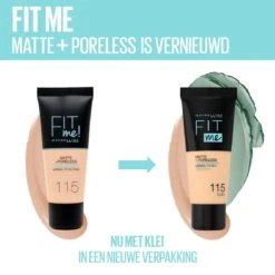 Maybelline Fit Me Matte & Poreless Foundation - 120 Classic Ivory -Glam Make-up Verkoop 1200x1200 906