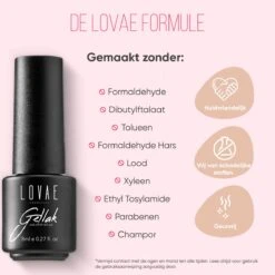Lovae Cosmetics Gellak - Starterspakket - Base Coat - Primer - Shiny Top Coat - 10ML -Glam Make-up Verkoop 1200x1200 96