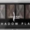 Lovely Pop Cosmetics - Oogschaduw Palette - Planet Mercury - Met Lange Applicator - 8 Kleuren: Wit / Grijs / Zilver / Antraciet / Mat Zwart / Zwart - 1 Doosje Met 9 Gram Inhoud - Afmeting Doosje: 14,7 X 4,4 Centimeter