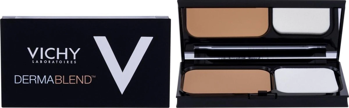 Vichy Dermablend Compact Foundation 25 - 9,5G - Hoge Dekking 4 Vichy Dermablend Compact Foundation 25 - 9,5G - Hoge Dekking - Afbeelding 4