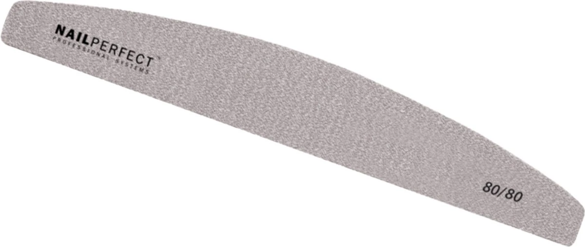 NailPerfect Vijl Tools Halfmoon File 80/80 1 NailPerfect Vijl Tools Halfmoon File 80/80