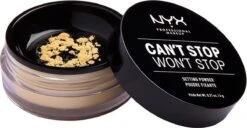 NYX Professional Makeup Can't Stop Won't Stop Setting Powder - Banana CSWSSP06 - Powder - 6 Gr 5 NYX Professional Makeup Can't Stop Won't Stop Setting Powder - Banana CSWSSP06 - Powder - 6 Gr -Glam Make-up Verkoop 1200x624 4