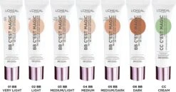 L’Oréal Paris - C'est Magic - Anti-roodheid Crème - CC Cream - 30 Ml -Glam Make-up Verkoop 1200x625