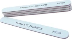 Merkloos Online Bestellen 5x Rechte Nagelvijlen # 80/100, Wit. Goedkope Nagelvijlen Voor Vijlen Nageltip, Afvijlen / Verwijderen / Afwerken Van Acryl Nagels & Gel Nagels.