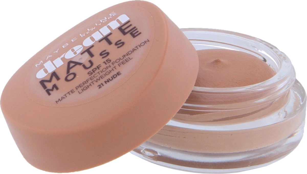 Maybelline Dream Matte Mousse Foundation - 21 Nude 4 Maybelline Dream Matte Mousse Foundation - 21 Nude - Afbeelding 4