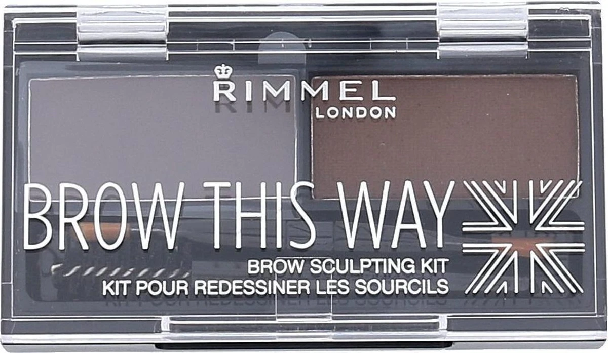 Rimmel London Brow This Way Brow Sculpting Kit - 003 Dark Brown 1 Rimmel London Brow This Way Brow Sculpting Kit - 003 Dark Brown