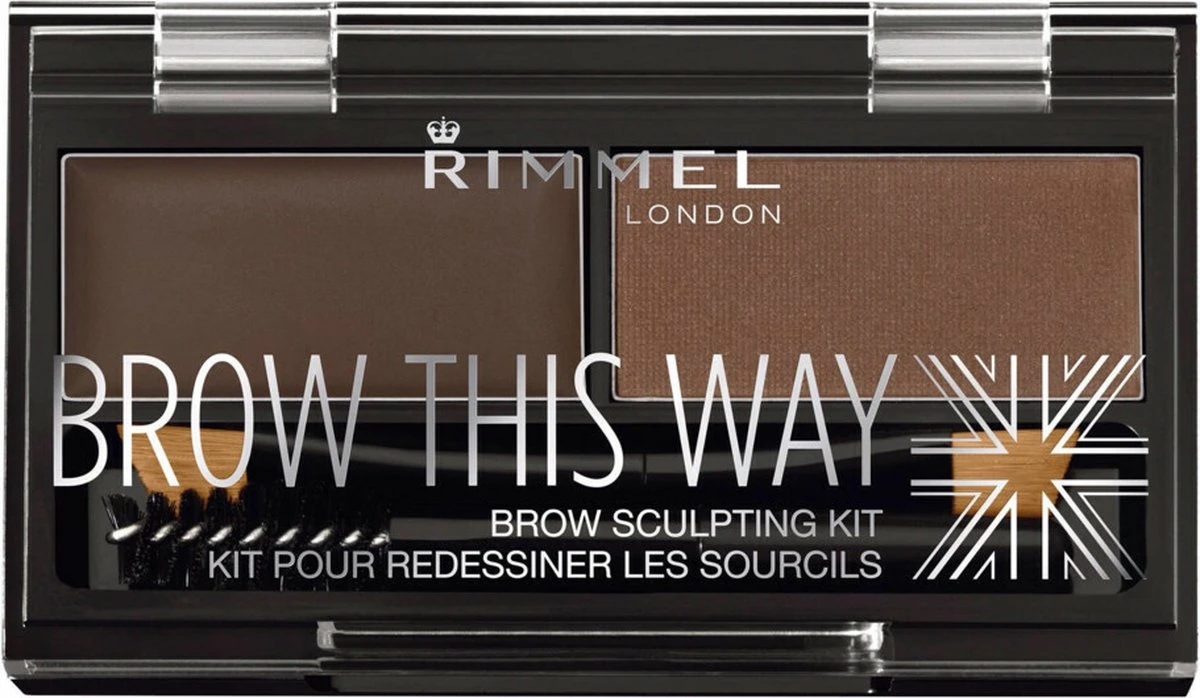 Rimmel London Brow This Way Brow Sculpting Kit - 003 Dark Brown 10 Rimmel London Brow This Way Brow Sculpting Kit - 003 Dark Brown - Afbeelding 10