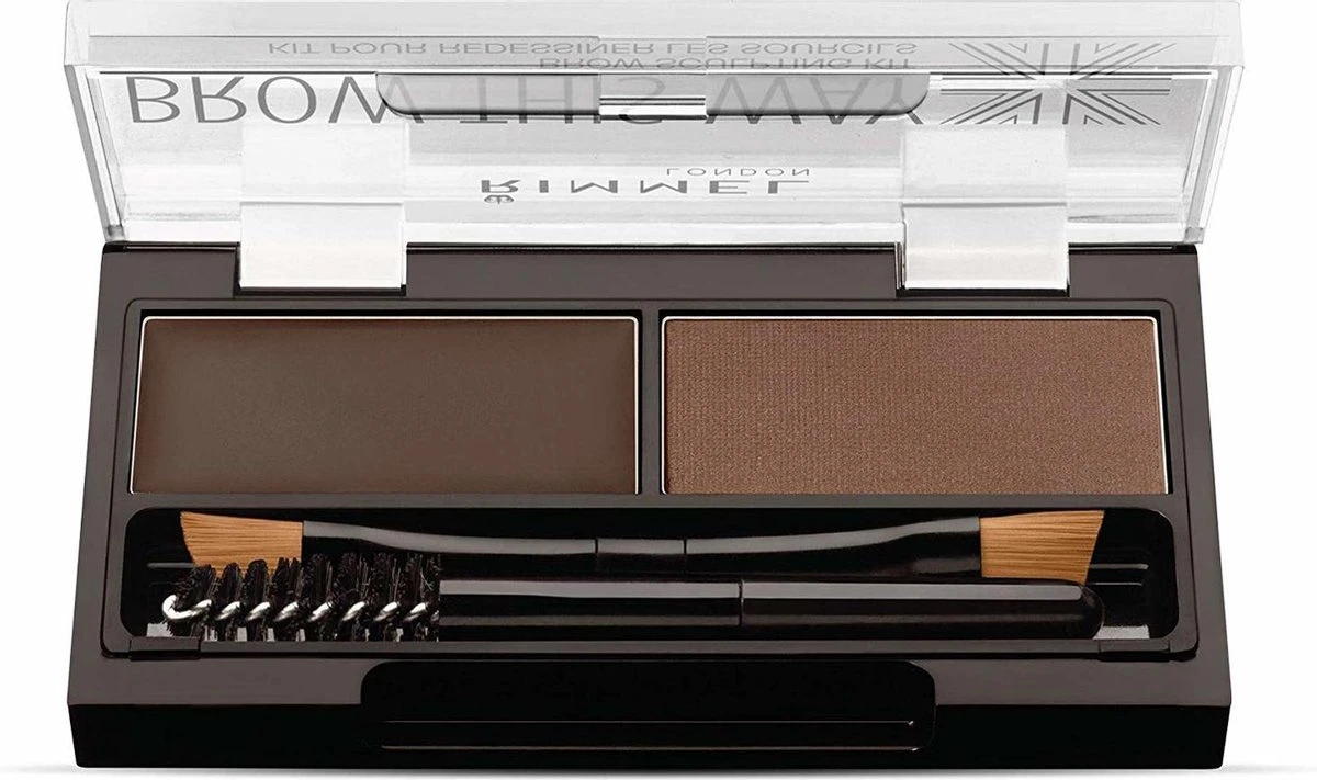 Rimmel London Brow This Way Brow Sculpting Kit - 003 Dark Brown 13 Rimmel London Brow This Way Brow Sculpting Kit - 003 Dark Brown - Afbeelding 13