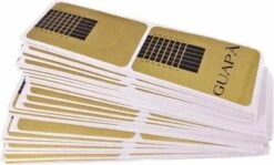 GUAPÀ® Acryl Nagel Sjablonen | Nail Forms | French Manicure | Goud | 25 Stuks