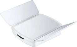 Merkloos Make-up Organizer Met Spiegel En LED Van METU-Online - Make Up Opberger - Make Up Spiegel Met Led Lamp - Makeup Opbergdoos - Make-up Spiegel Wit - Make Up Spiegel Met Verlichting En Usb - Make Up Koffer - Make Up Tafel - Make Up Organizer -Glam Make-up Verkoop 1200x729 1