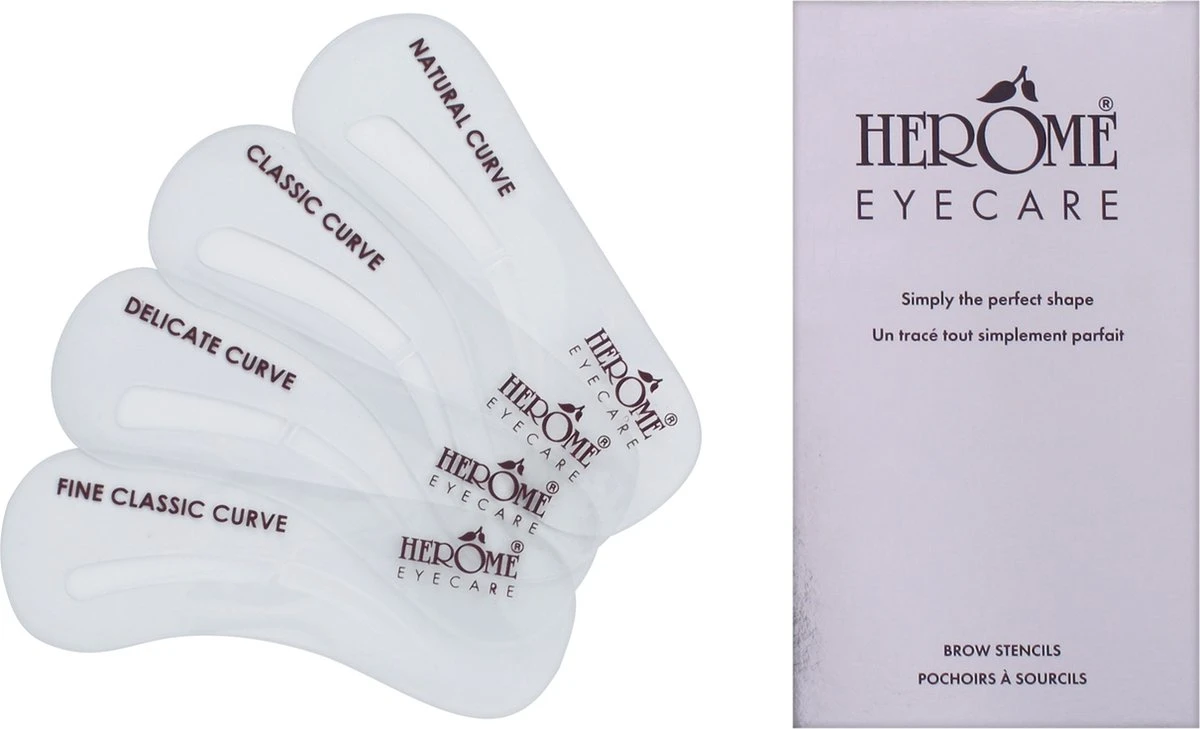Herome Eye Care Wenkbrauwsjablonen Brow Stencils - Creëer De Perfecte Wenkbrauwen - 4 Stuks 1 Herome Eye Care Wenkbrauwsjablonen Brow Stencils - Creëer De Perfecte Wenkbrauwen - 4 Stuks