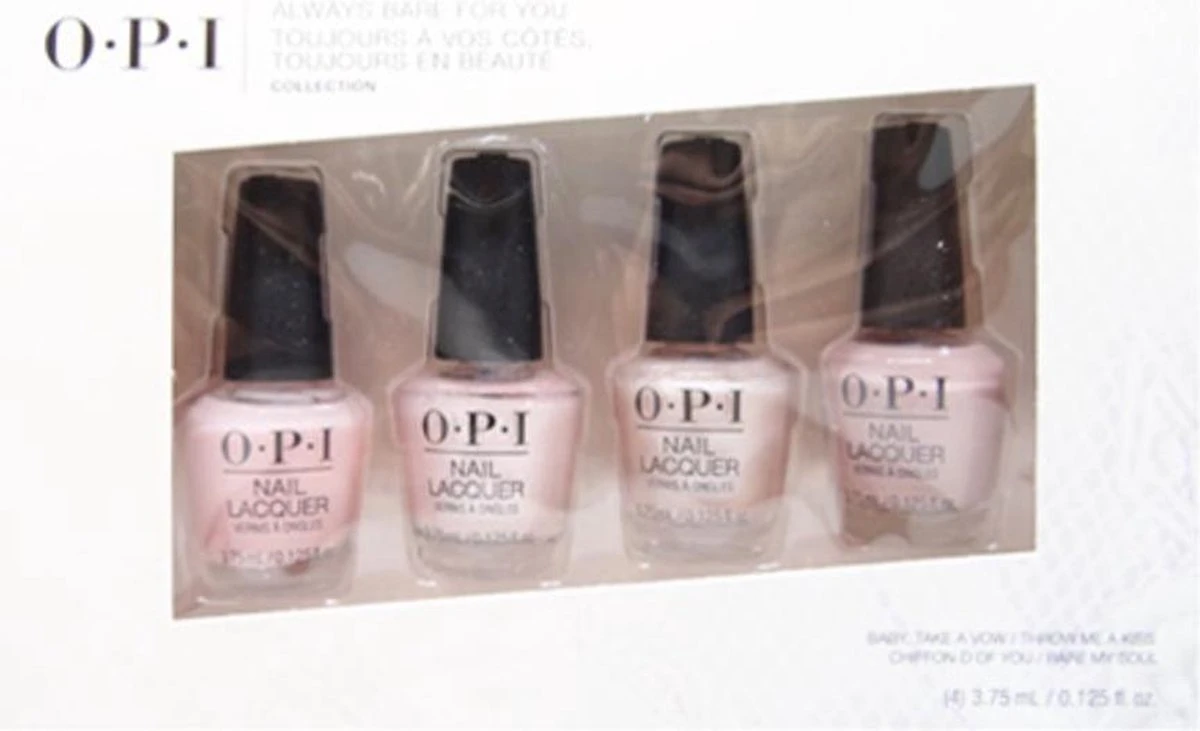 OPI Nagellak Setje Always Bare For You 4x 3.75ml 1 OPI Nagellak Setje Always Bare For You 4x 3.75ml