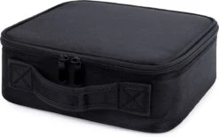 Merkloos Make-up Koffer - Cosmetica - Visagie Opbergtas - Beauty Organizer Met Verstelbare Vakken - 34x23x8CM - Zwart -Glam Make-up Verkoop 1200x754 7