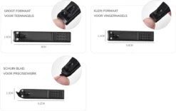 Nagelknipper Set - 3-delig - Zwart -Glam Make-up Verkoop 1200x759 1