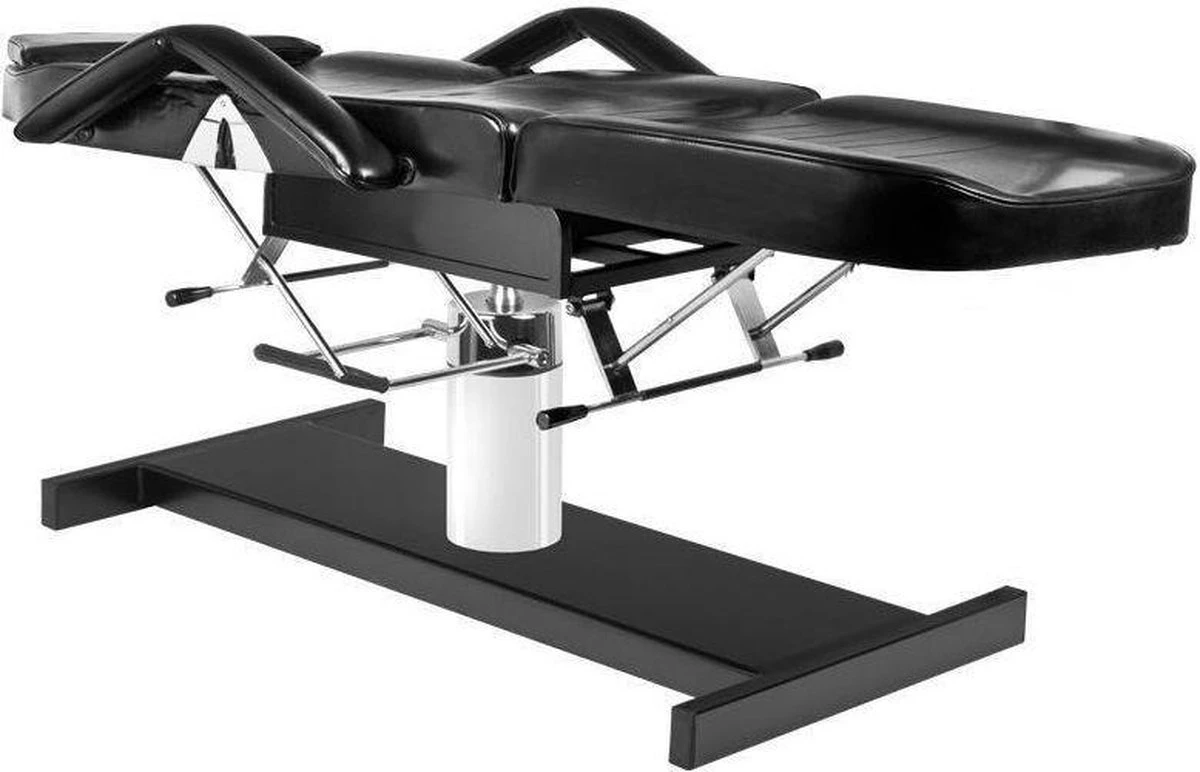 Behandelstoel Pedicurestoel Eco-leer - Zwart- Salonstoel Verstelbaar 3 Behandelstoel Pedicurestoel Eco-leer - Zwart- Salonstoel Verstelbaar - Afbeelding 3