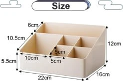 Merkloos Make-Up Organizer - Opbergdoos - Cosmetica - Wit/Creme -Sieraden - Nagelak - Make Up Organizer - Make Up Organizers -Glam Make-up Verkoop 1200x798 3