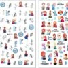 Merkloos Frozen Nagelstickers - Frozen Stickers Voor Nagel - Nagel Decoratie - Sticker Set - Frozen Stickertjes - Meisje - Stickervel - Stickers Voor Kinderen - Nagelversiering - Anna En Elsa - Frozen Speelgoed - Verjaardag - Schoencadeau - Nail Stickers