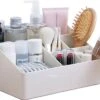 Merkloos Make-Up Organizer - Opbergdoos - Cosmetica - Wit/Creme -Sieraden - Nagelak - Make Up Organizer - Make Up Organizers