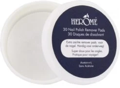 Herome Nagellakremover Pads - Nagellakverwijderaar Pads - Acetonvrij, Mild Reinigend En Droogt Niet Uit - Handig Voor Onderweg Travelsize- 30 Pads -Glam Make-up Verkoop 1200x881