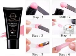 Shinemore ® Poly Gel Kit - Gellak Starters Pakket Incl. UV Nageldroger - 3 Kleuren Polygel - Nageltips - Top & Base Coat - Nageldroger - Poly Acryl Nagels - Polygel Set - White Glitter , Pink Glitter , Blue Glitter -Glam Make-up Verkoop 1200x884 1