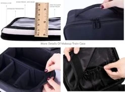 Make-up Koffer - Cosmetica Koffer - Visagie Opbergtas - Beauty Organizer Met Verstelbare Vakken - Roze -Glam Make-up Verkoop 1200x888 3