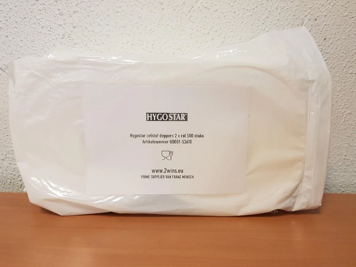 Hygostar Celstof Deppers 2 X Rol 500 Stuks - In Handige Hersluitbare Verpakking 2 Hygostar Celstof Deppers 2 X Rol 500 Stuks - In Handige Hersluitbare Verpakking - Afbeelding 2