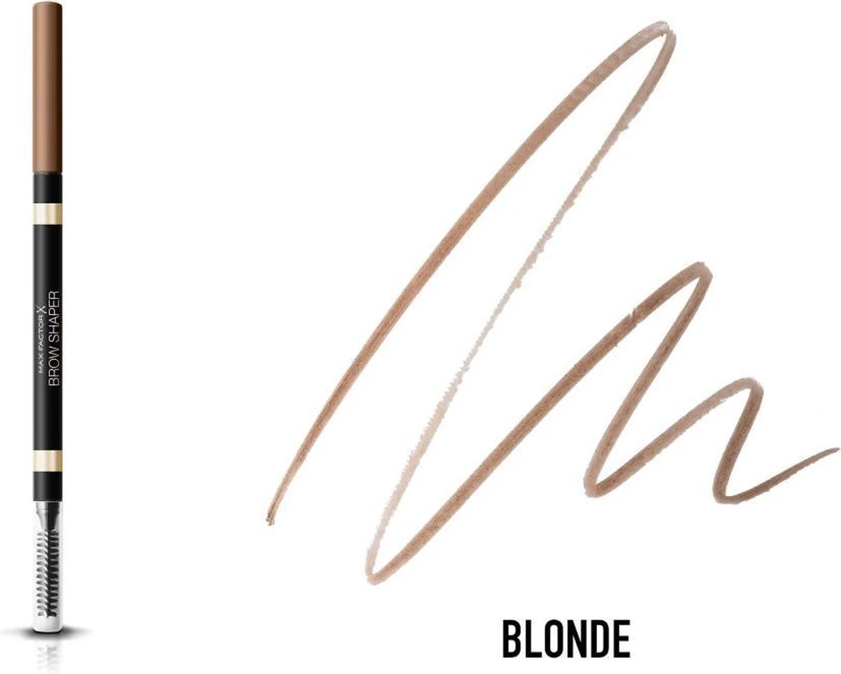 Max Factor Brow Shaper Wenkbrauwpotlood - 10 Blonde 9 Max Factor Brow Shaper Wenkbrauwpotlood - 10 Blonde - Afbeelding 9