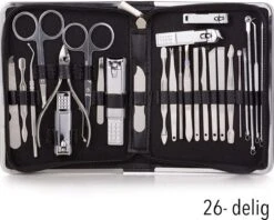 NCPS Professionele Manicure Set / Pedicure Set | 26-Delig | Opbergetui | Reisset | Nagelschaar | Nagelknipper | Nagelverzorging | Voor Mannen En Vrouwen | Zwart 9 NCPS Professionele Manicure Set / Pedicure Set | 26-Delig | Opbergetui | Reisset | Nagelschaar | Nagelknipper | Nagelverzorging | Voor Mannen En Vrouwen | Zwart -Glam Make-up Verkoop 1200x964 2