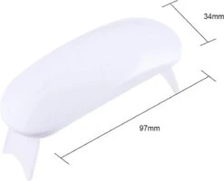 WiseGoods - Premium Nagel LED Lamp Gelnagels - Nagellak Droger - Gellak - 6W - Wit -Glam Make-up Verkoop 1200x973