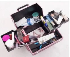 Confibel Make Up Koffer - Uitklapbaar - 5 Opbergbakken - Met Slot -Glam Make-up Verkoop 1200x978 5
