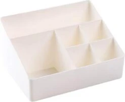 Merkloos Make-Up Organizer - Opbergdoos - Cosmetica - Wit/Creme -Sieraden - Nagelak - Make Up Organizer - Make Up Organizers -Glam Make-up Verkoop 1200x979 2