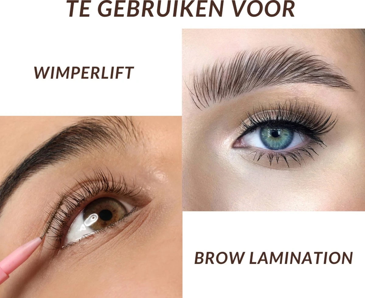 Flora Ruby Professionele 2 In 1 Lash Lift & Brow Lamination Kit - Wimper & Wenkbrauw Lifting Set - Permanente Wimperkruller - Brow Soap 4 Flora Ruby Professionele 2 In 1 Lash Lift & Brow Lamination Kit - Wimper & Wenkbrauw Lifting Set - Permanente Wimperkruller - Brow Soap - Afbeelding 4