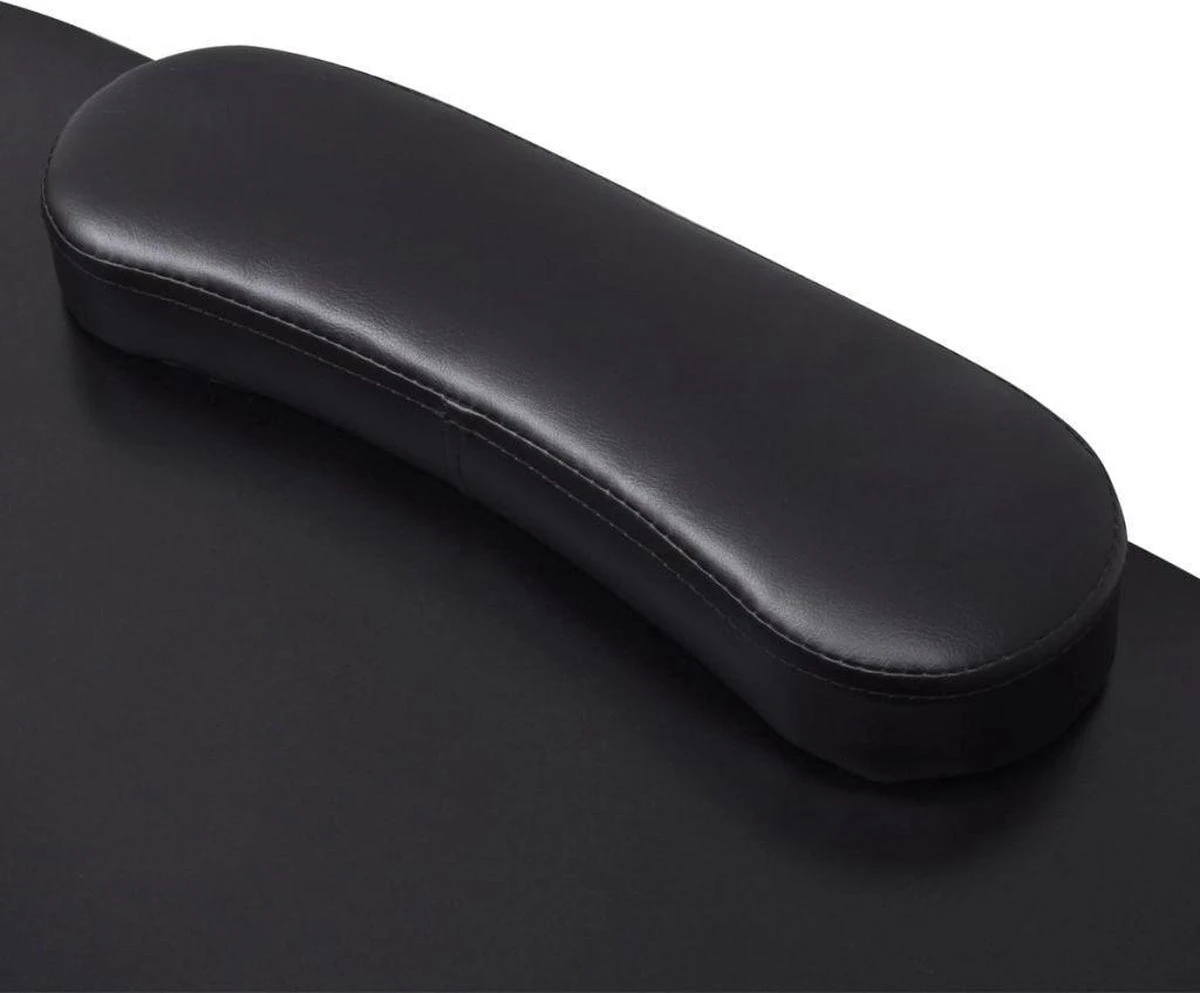 VidaXL Manicuretafel Inklapbaar Met Wieltjes Zwart 3 VidaXL Manicuretafel Inklapbaar Met Wieltjes Zwart - Afbeelding 3