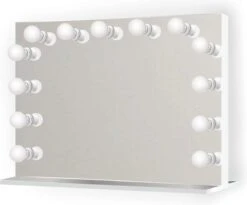 Bright Beauty Vanity Hollywood Make Up Spiegel Met Verlichting - 80 X 65 Cm - Dimbaar - Zonder Rand - Spiegelglas -Glam Make-up Verkoop 1200x995 6