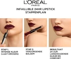 L’Oréal Paris Infallible Lippenstift - 312 Incessant Russet -Glam Make-up Verkoop 1200x999 2