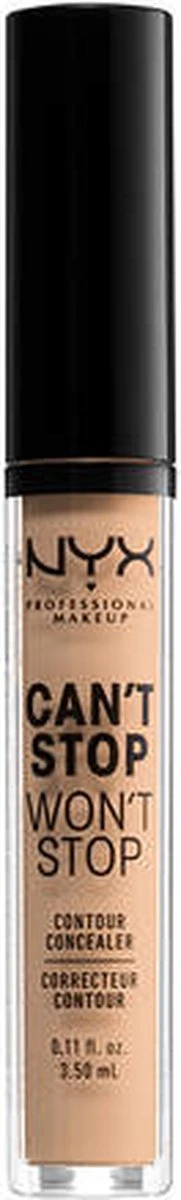 NYX Professional Makeup - Can't Stop Won't Stop Concealer - Natural 3 NYX Professional Makeup - Can't Stop Won't Stop Concealer - Natural - Afbeelding 3