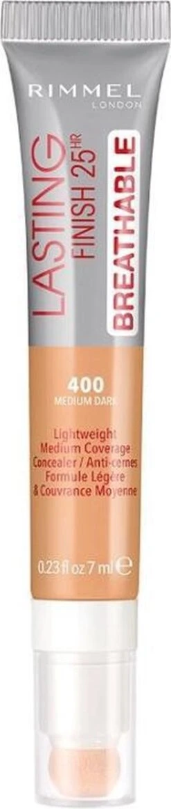 Rimmel London Rimmel Lasting Finish Breathable - 400 Natural Beige - Concealer 11 Rimmel London Rimmel Lasting Finish Breathable - 400 Natural Beige - Concealer -Glam Make-up Verkoop 255x1200