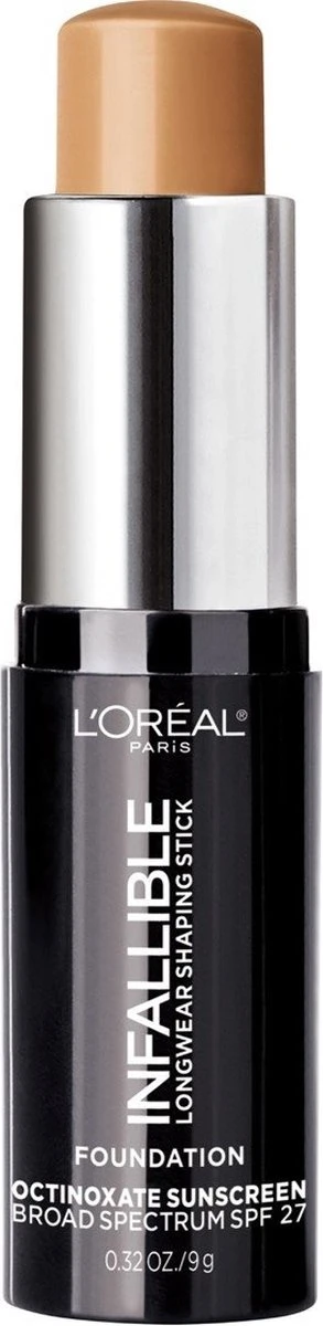 L'Oreal Paris - Infallible - Longwear Shaping Stick - Foundation - 409 Honey - SPF 27 - Caramel - 9 G 3 L'Oreal Paris - Infallible - Longwear Shaping Stick - Foundation - 409 Honey - SPF 27 - Caramel - 9 G - Afbeelding 3