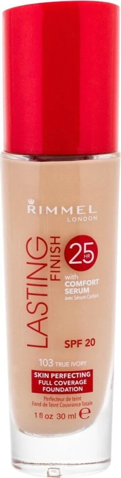 Rimmel London Lasting Finish Foundation - 103 True Ivory -Glam Make-up Verkoop 304x1200 4