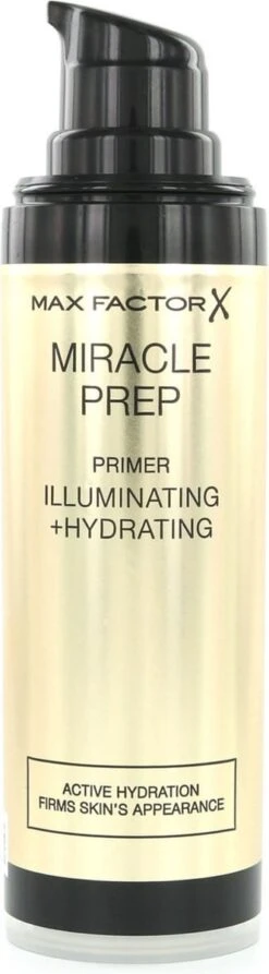 Max Factor Miracle Prep Primer Illuminating & Hydrating - 000 Transparant - 30 Ml -Glam Make-up Verkoop 332x1200 1