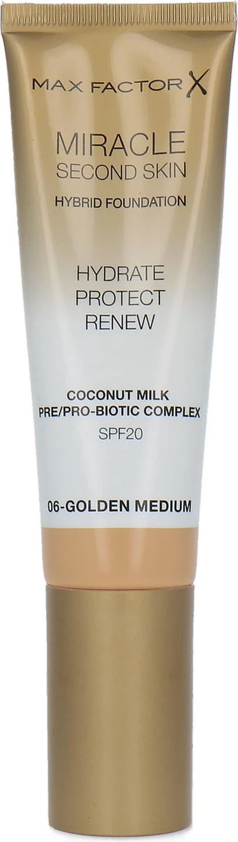 Max Factor Miracle Second Skin Foundation - 06 Golden Medium 1 Max Factor Miracle Second Skin Foundation - 06 Golden Medium