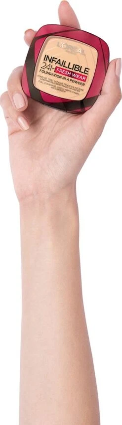 L’Oréal Paris Infaillible 24h Fresh Wear Powder Foundation - 220 Sand -Glam Make-up Verkoop 347x1200 1