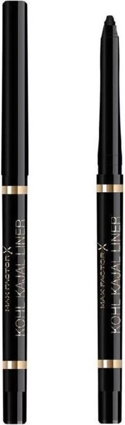 Max Factor Kohl Kajal Automatic Oogpotlood - 001 Black 24 Max Factor Kohl Kajal Automatic Oogpotlood - 001 Black -Glam Make-up Verkoop 354x1200 7